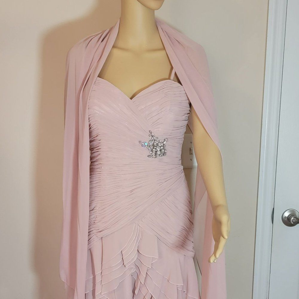 PRICE JUST REDUCED! NWT Feriani Couture Mermaid Formal Evening Gown - Picture 7 of 7